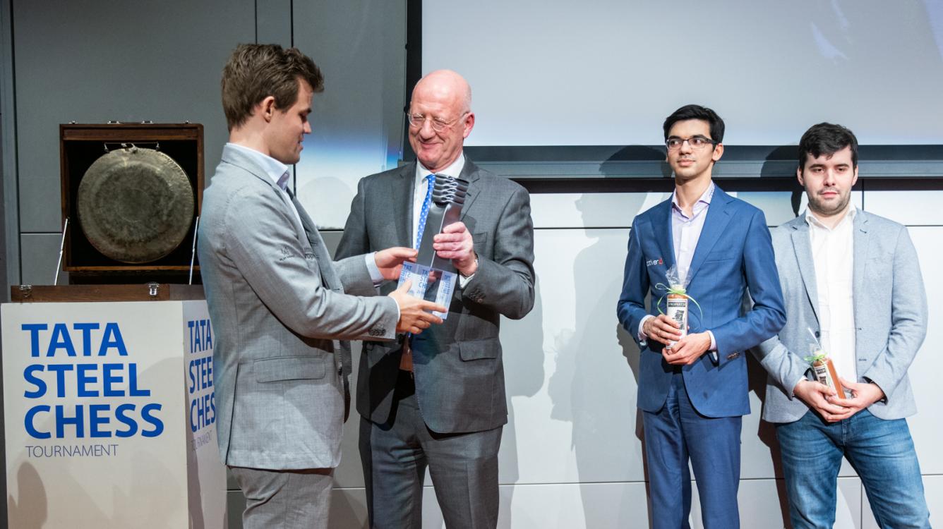 Carlsen wins 81st Tata Steel Chess Tournament ahead of Anish Giri and Ian Neponiatchi.
